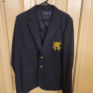 Polo by Ralph Lauren Navy Blazer with Gold Accents
